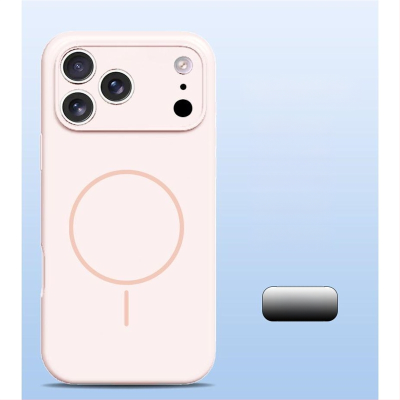 Carcasă pentru iPhone 14 Pro Max din silicon lichid, protecție totală a obiectivului, aderență magnetică puternică.