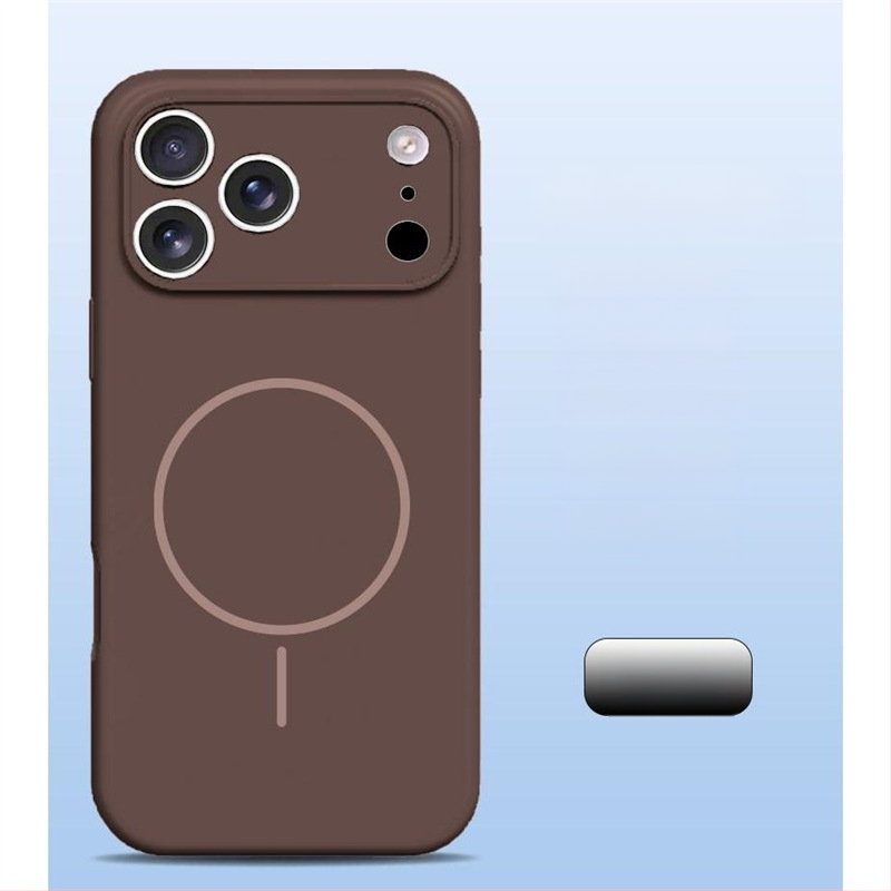 Carcasă pentru iPhone 14 Pro Max din silicon lichid, protecție totală a obiectivului, aderență magnetică puternică.