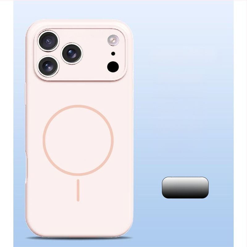 Carcasă pentru iPhone 14 Pro Max din silicon lichid, protecție totală a obiectivului, aderență magnetică puternică.