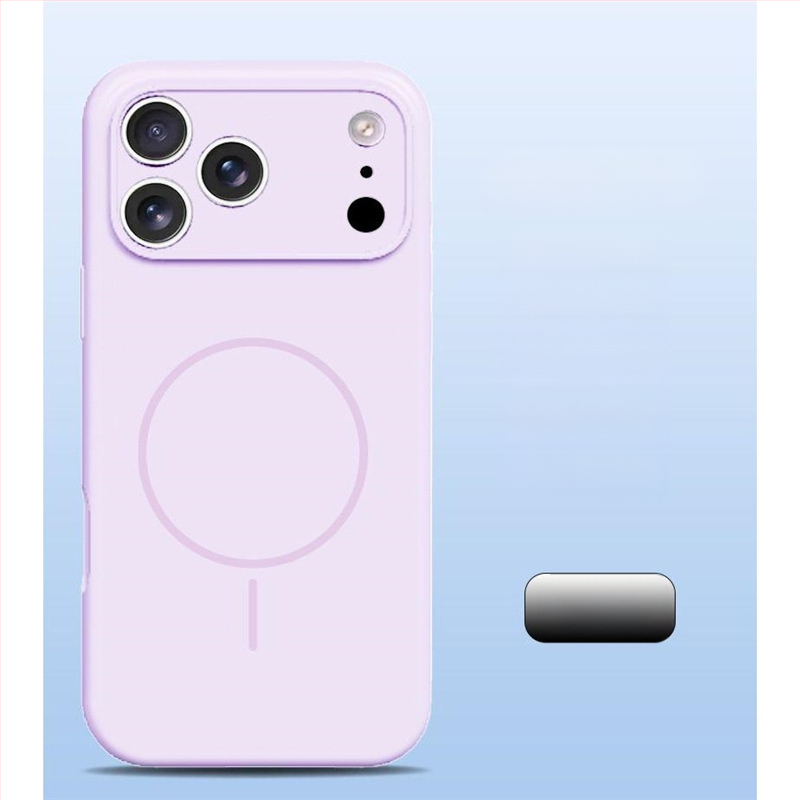 Carcasă pentru iPhone 14 Pro Max din silicon lichid, protecție totală a obiectivului, aderență magnetică puternică.