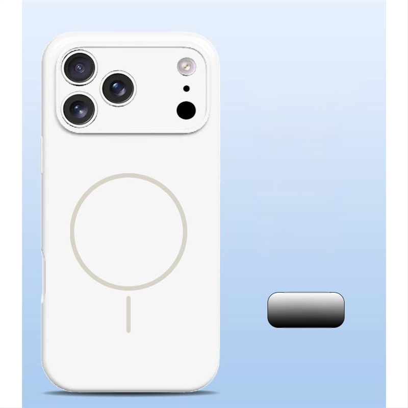 Carcasă pentru iPhone 14 Pro Max din silicon lichid, protecție totală a obiectivului, aderență magnetică puternică.