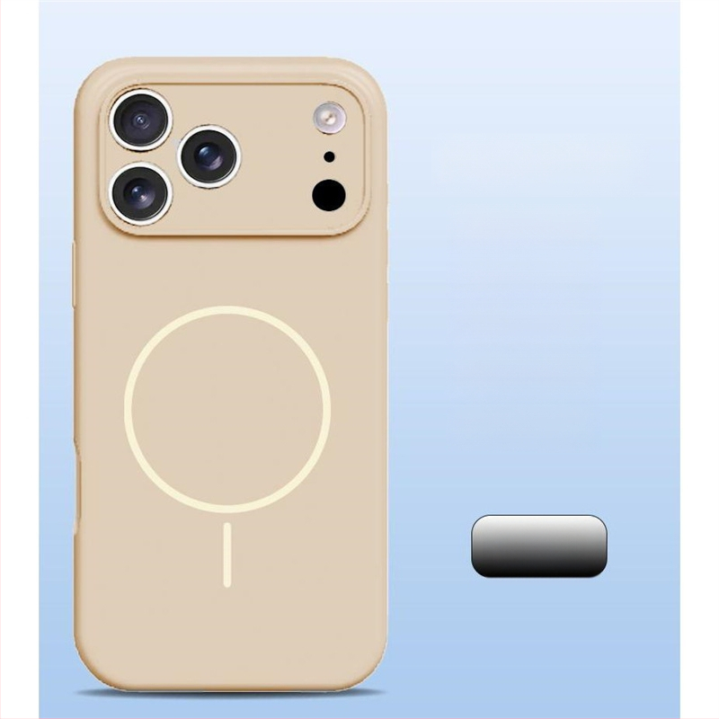 Carcasă pentru iPhone 14 Pro Max din silicon lichid, protecție totală a obiectivului, aderență magnetică puternică.