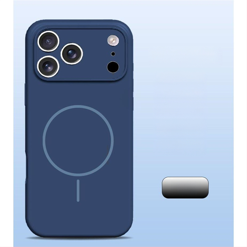 Carcasă pentru iPhone 14 Pro Max din silicon lichid, protecție totală a obiectivului, aderență magnetică puternică.