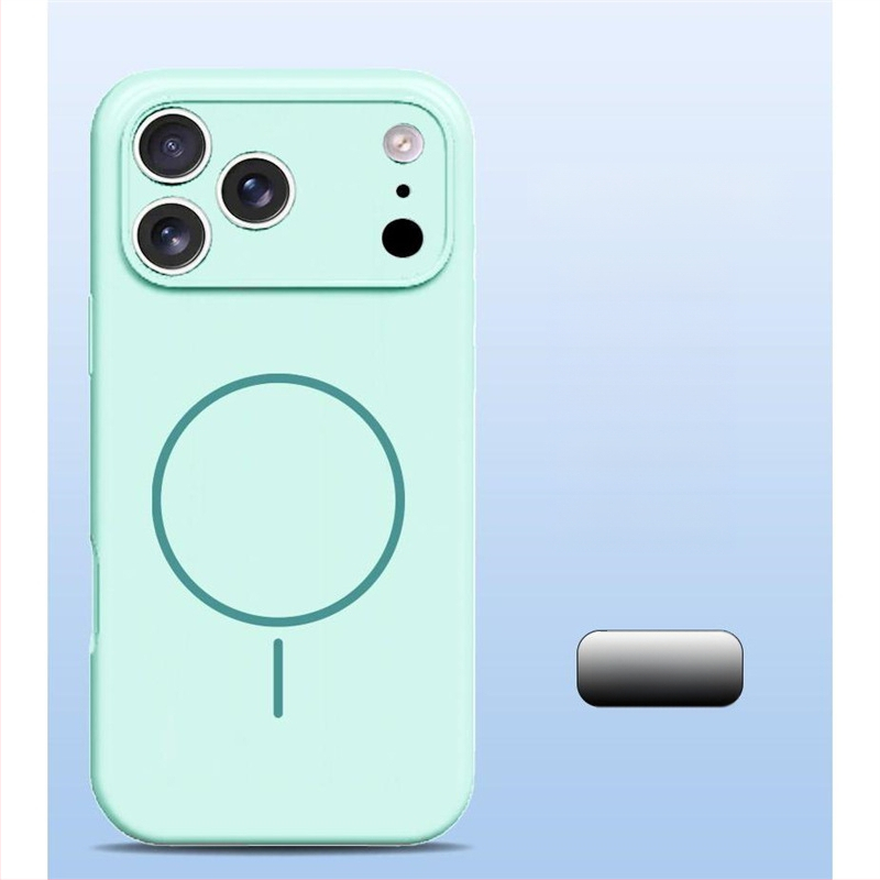 Carcasă pentru iPhone 14 Pro Max din silicon lichid, protecție totală a obiectivului, aderență magnetică puternică.