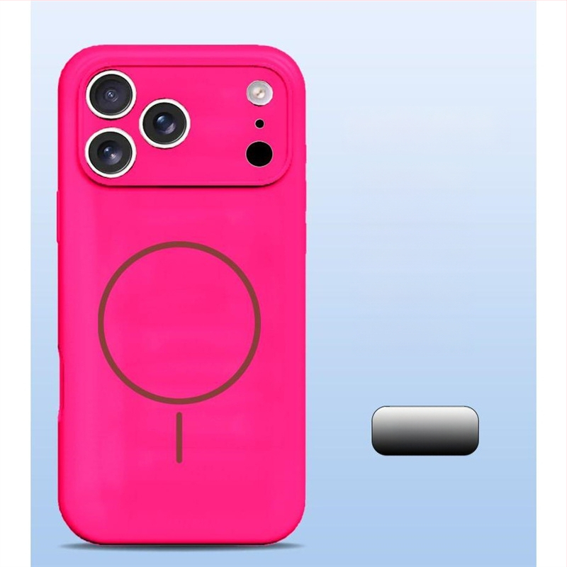 Carcasă pentru iPhone 14 Pro Max din silicon lichid, protecție totală a obiectivului, aderență magnetică puternică.