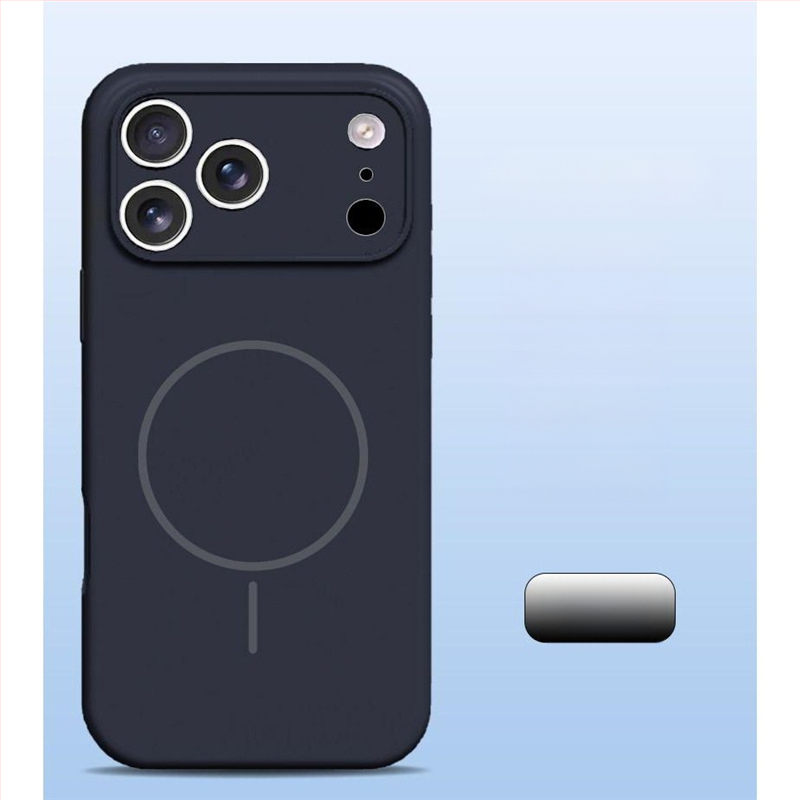 Carcasă pentru iPhone 14 Pro Max din silicon lichid, protecție totală a obiectivului, aderență magnetică puternică.