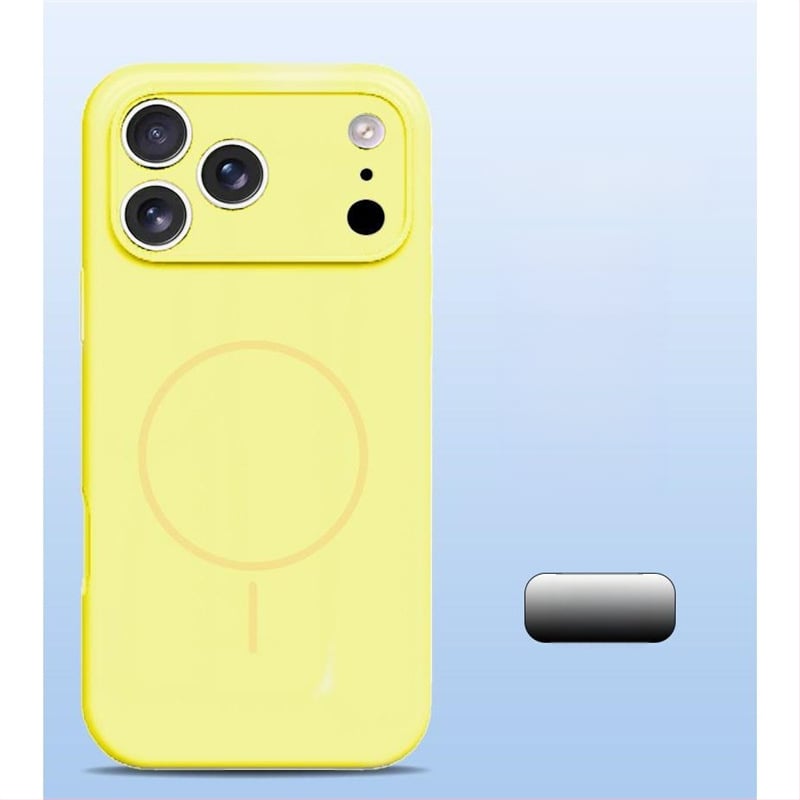 Carcasă pentru iPhone 14 Pro Max din silicon lichid, protecție totală a obiectivului, aderență magnetică puternică.