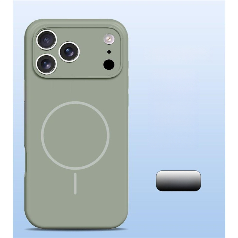 Carcasă pentru iPhone 14 Pro Max din silicon lichid, protecție totală a obiectivului, aderență magnetică puternică.