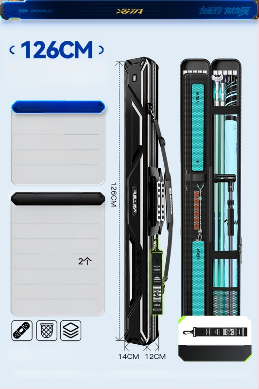 Horgászbot táska - Kemény héj, PU anyag, Tároló táska, Márka: Other