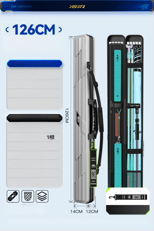 Horgászbot táska - Kemény héj, PU anyag, Tároló táska, Márka: Other