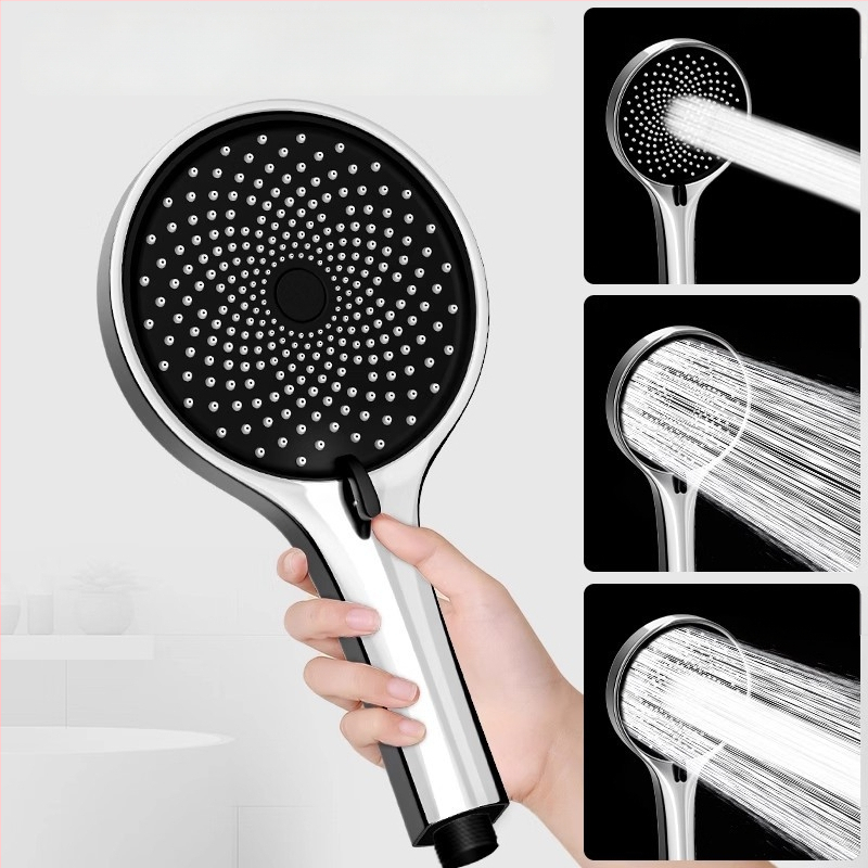 Душ комплект от мед, скрит вградим монтаж, модел 85-1, 1.6 MPa, функции дъжд и мехури, кръгла душ глава, модерен минималистичен стил