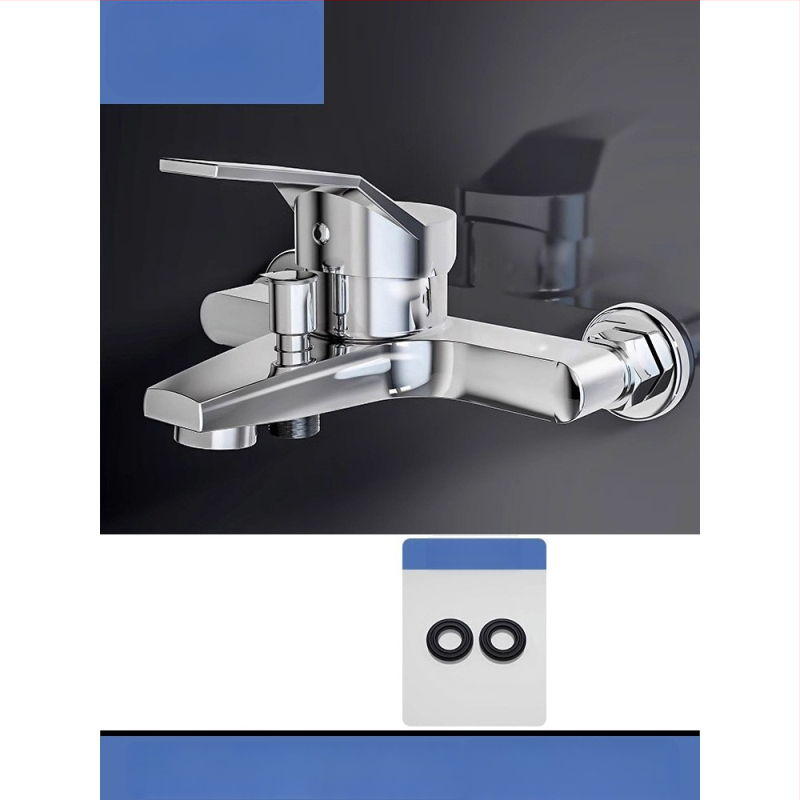 Душ комплект от мед, скрит вградим монтаж, модел 85-1, 1.6 MPa, функции дъжд и мехури, кръгла душ глава, модерен минималистичен стил