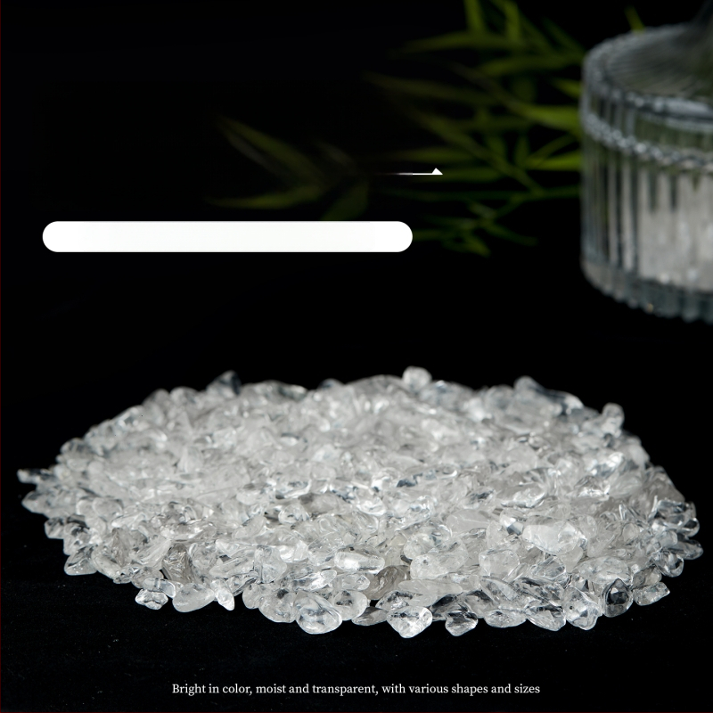 Balts kristāla grants akvārija un puķu poda dekorēšanai, demagnetizējošs akmens, izskats: neapstrādāts akmens, izcelsme: Shantou