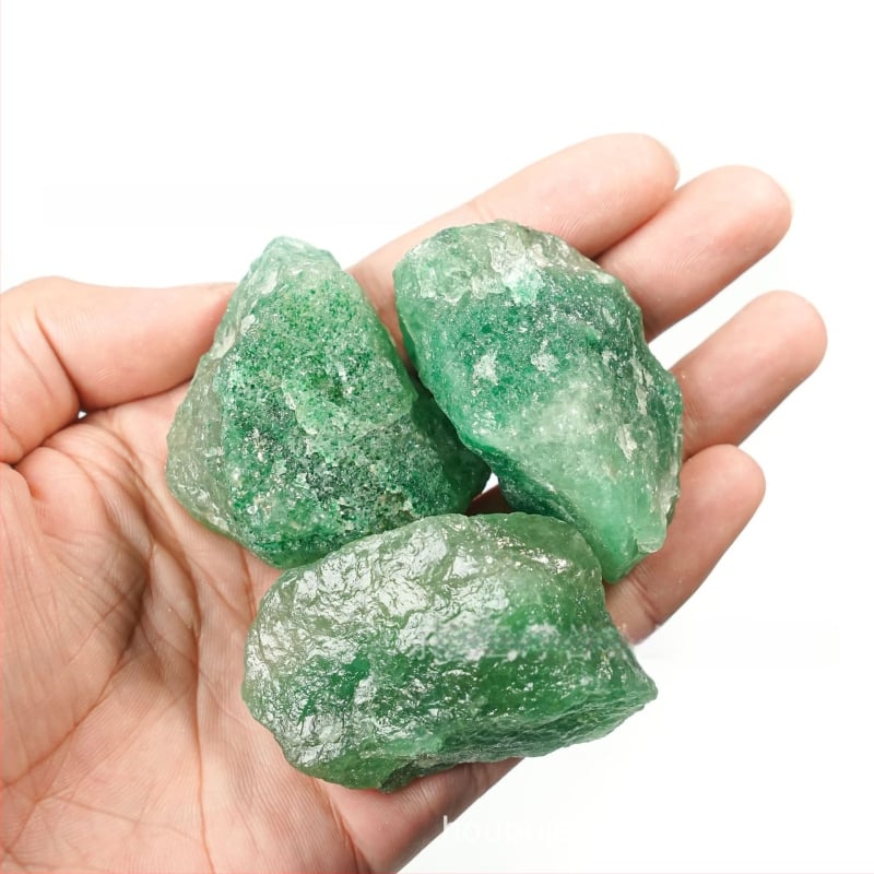 Zemeņu kristāla difūzijas akmens aromaterapijai, nerafinēts akmens izskats, DIY ar pērlēm