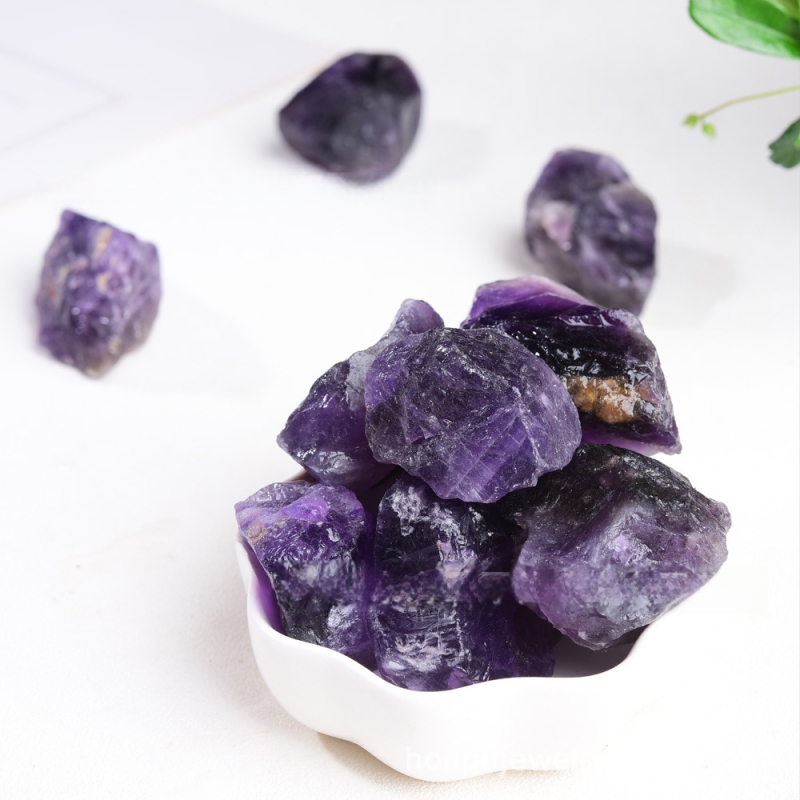 Piatră brută de ametist natural, netăiată, pentru difuzoare, acvarii și ghivece
