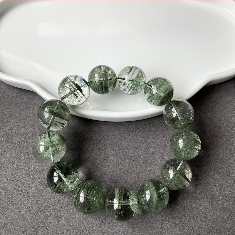 Βραχιόλι με φυσικό κρύσταλλο, 925 ασήμι με κούμπωμα, συσκευασία δώρου, άνοιξη 2025 κυκλοφορία