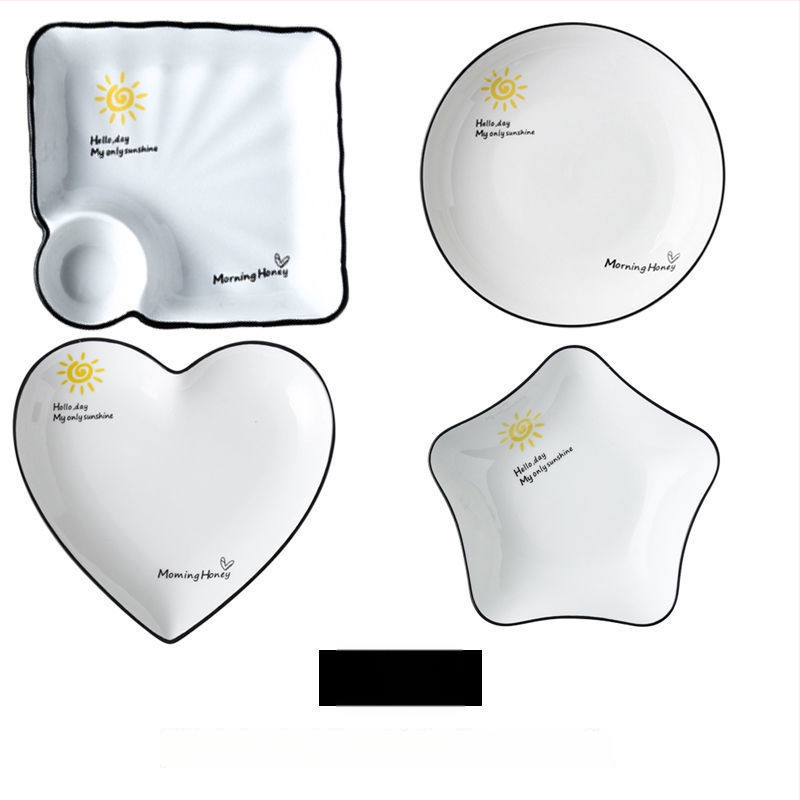 Farfurie ceramică pentru găluțe cu compartimente pentru creveți, stil Nordic, stil nou chinezesc, cadou potrivit