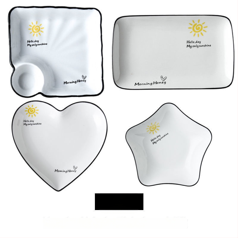 Farfurie ceramică pentru găluțe cu compartimente pentru creveți, stil Nordic, stil nou chinezesc, cadou potrivit