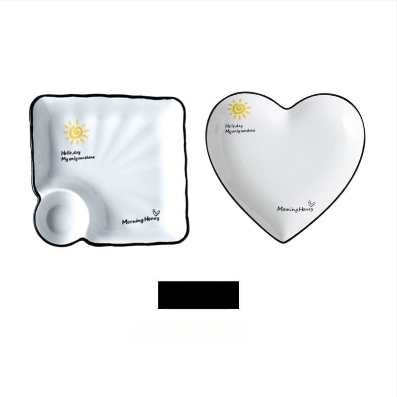 Farfurie ceramică pentru găluțe cu compartimente pentru creveți, stil Nordic, stil nou chinezesc, cadou potrivit