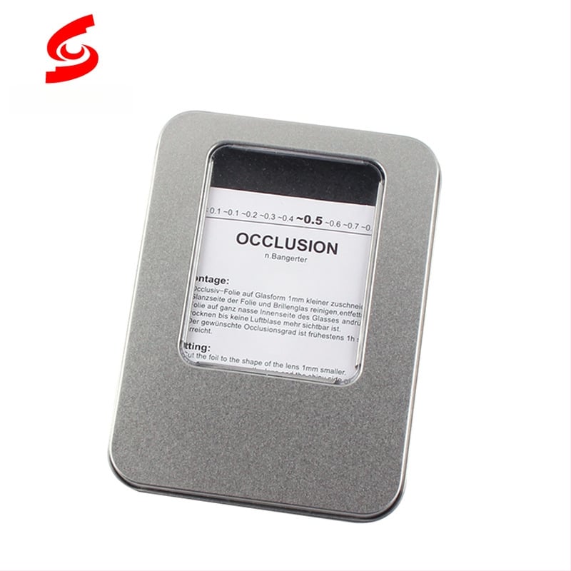 Amblyopijos akių kaukė su repressine membrana — optinis filmas, modelis Amblyopic pressure Film, priedai, licencijuota privatų prekės ženklo etiketė