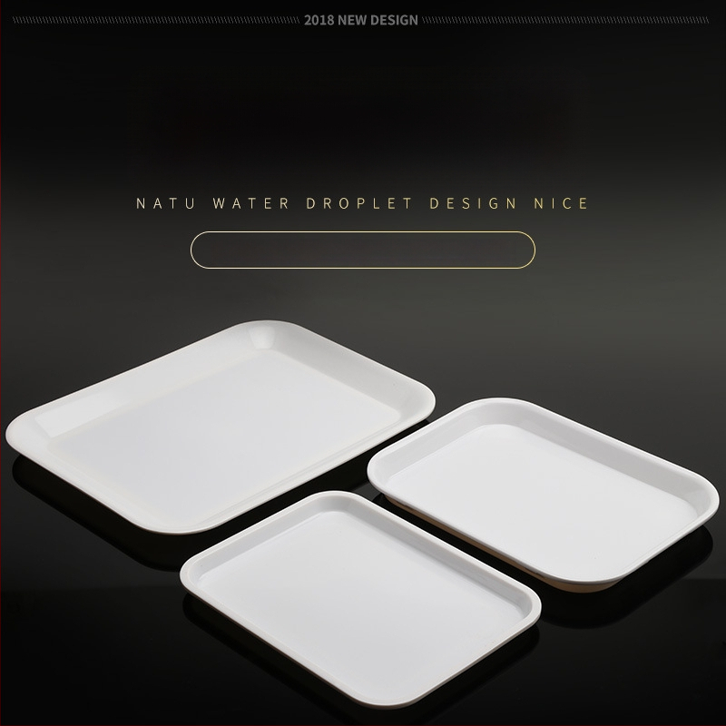 Tavă din melamină, formă neregulată, design modern minimalist, potrivită pentru hoteluri și mese