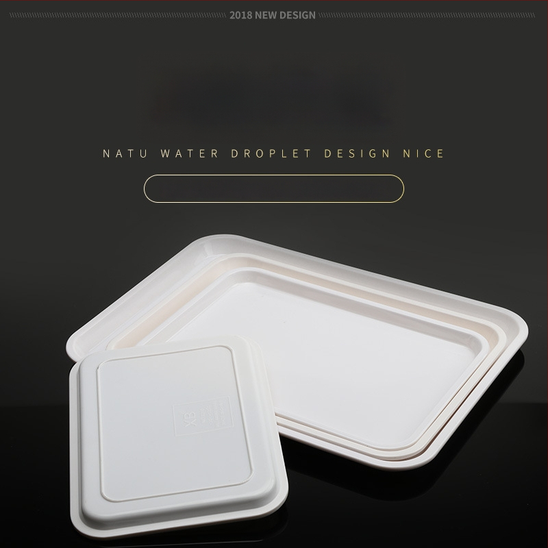 Tavă din melamină, formă neregulată, design modern minimalist, potrivită pentru hoteluri și mese