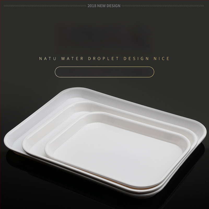 Tavă din melamină, formă neregulată, design modern minimalist, potrivită pentru hoteluri și mese