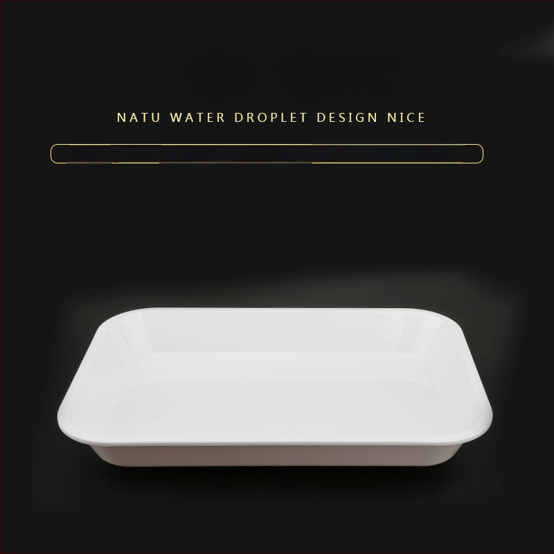 Tavă din melamină, formă neregulată, design modern minimalist, potrivită pentru hoteluri și mese