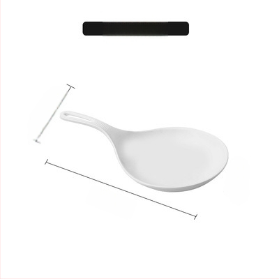 Farfurie cu mâner din melamină, stil Nordic, design simplu, pentru adulți, necompatibilă cu microundele