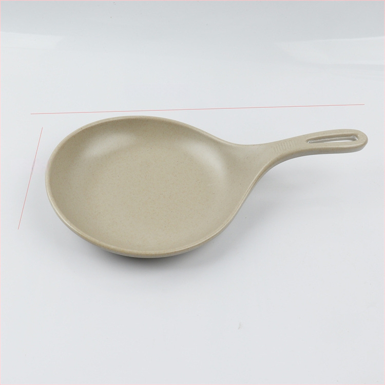 Farfurie cu mâner din melamină, stil Nordic, design simplu, pentru adulți, necompatibilă cu microundele