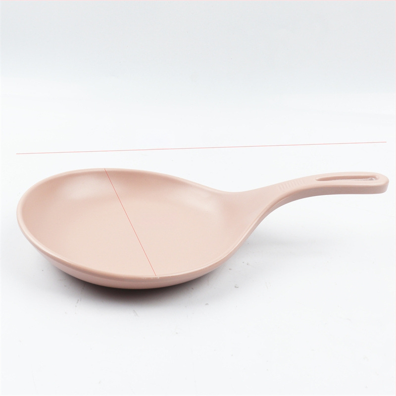 Farfurie cu mâner din melamină, stil Nordic, design simplu, pentru adulți, necompatibilă cu microundele