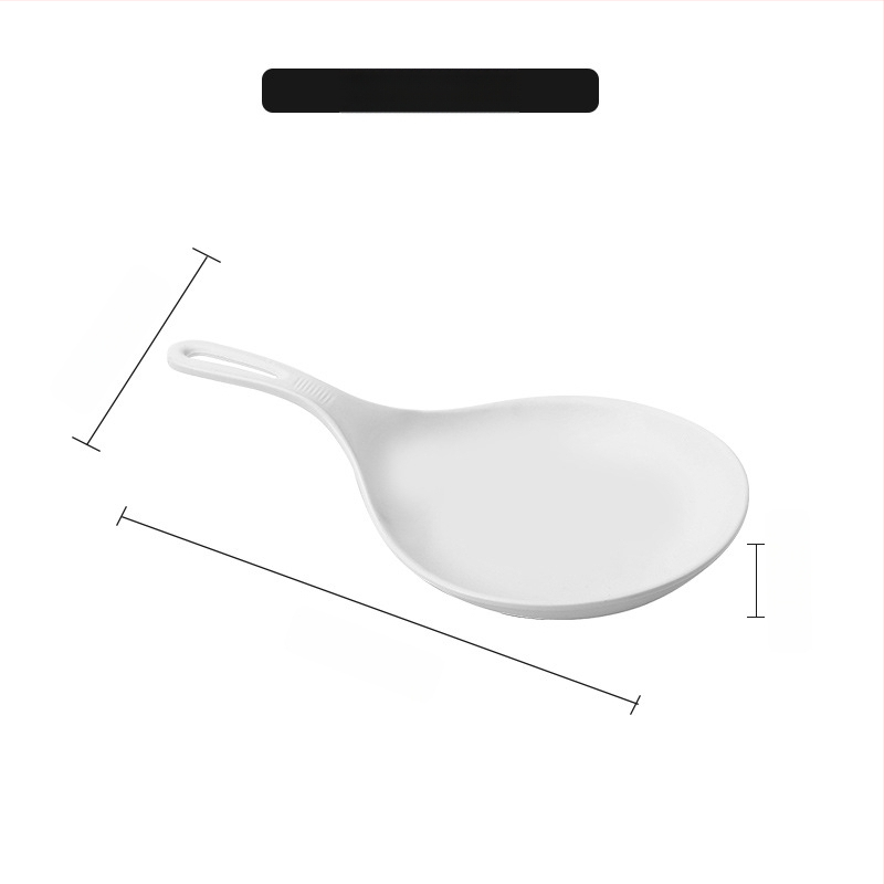 Farfurie cu mâner din melamină, stil Nordic, design simplu, pentru adulți, necompatibilă cu microundele