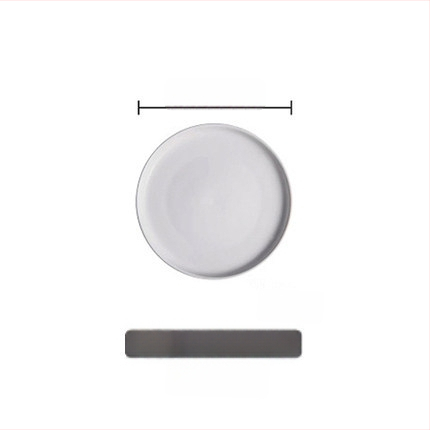 Farfurie de cină din porțelan, rotundă, stil occidental, compatibilă cu cuptorul cu microunde, cu logo imprimat