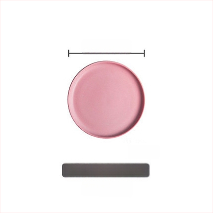 Farfurie de cină din porțelan, rotundă, stil occidental, compatibilă cu cuptorul cu microunde, cu logo imprimat