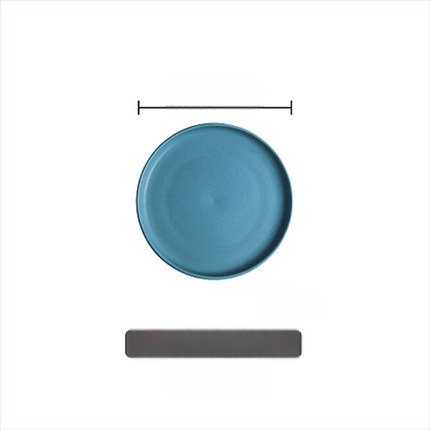 Farfurie de cină din porțelan, rotundă, stil occidental, compatibilă cu cuptorul cu microunde, cu logo imprimat