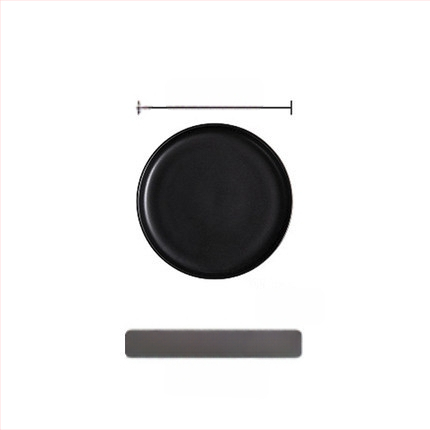 Farfurie de cină din porțelan, rotundă, stil occidental, compatibilă cu cuptorul cu microunde, cu logo imprimat