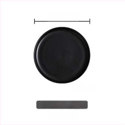 Farfurie de cină din porțelan, rotundă, stil occidental, compatibilă cu cuptorul cu microunde, cu logo imprimat