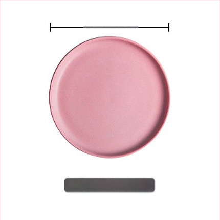 Farfurie de cină din porțelan, rotundă, stil occidental, compatibilă cu cuptorul cu microunde, cu logo imprimat