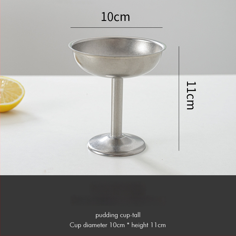 Tavă decorativă din oțel inoxidabil, stil retro, formă asimetrică rotund-pătrată cu adâncime pentru fructe și gustări