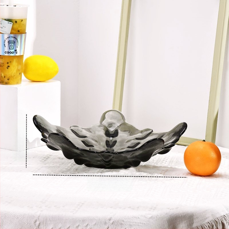 Stiklinė vaisių lėkštė namų naudai, modernus minimalistinis stilius, vientisas raštas, 2021 m. vasara