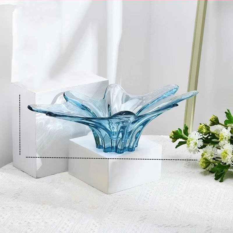 Stiklinė vaisių lėkštė namų naudai, modernus minimalistinis stilius, vientisas raštas, 2021 m. vasara