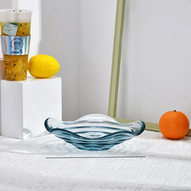 Stiklinė vaisių lėkštė namų naudai, modernus minimalistinis stilius, vientisas raštas, 2021 m. vasara