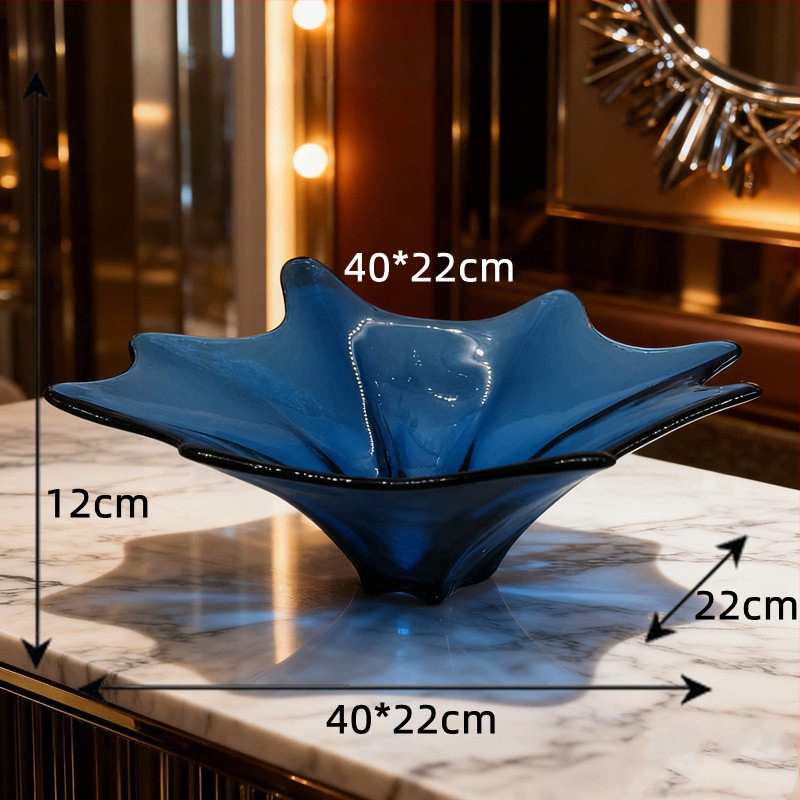 Stiklinė vaisių lėkštė namų naudai, modernus minimalistinis stilius, vientisas raštas, 2021 m. vasara