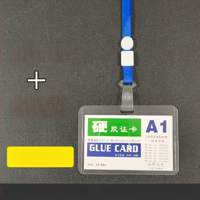 Carcasa pentru card cu șnur pentru expoziții – Cod de test pentru acid nucleic, abonament de intrare, badge de student – plastic, stil simplu