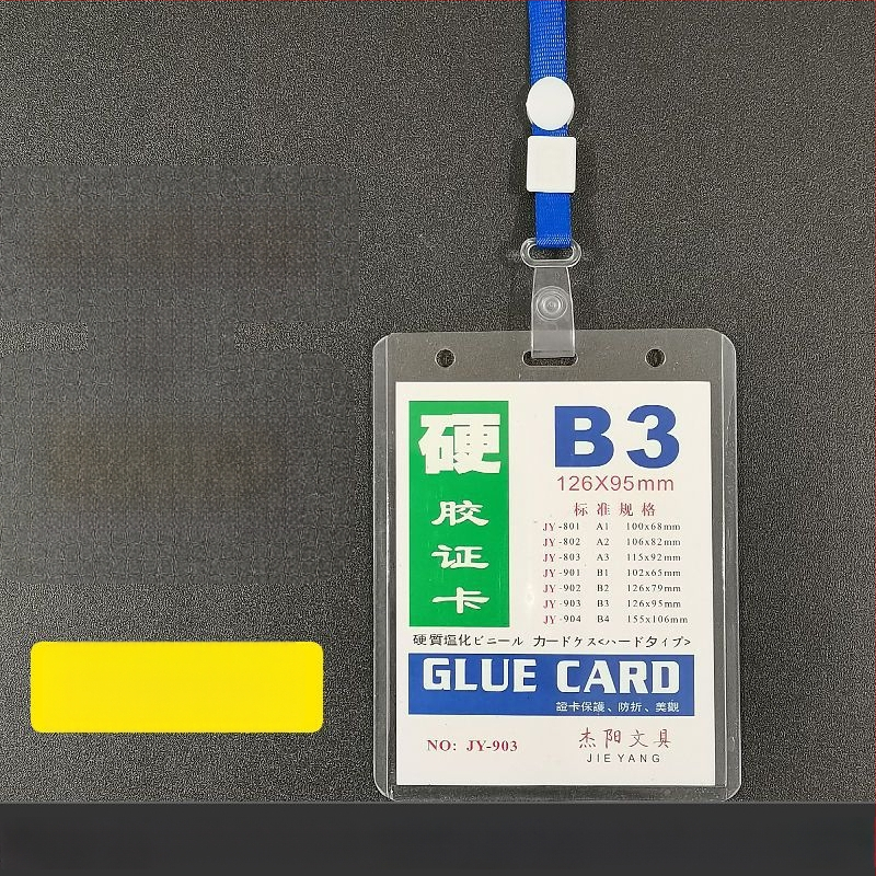 Carcasa pentru card cu șnur pentru expoziții – Cod de test pentru acid nucleic, abonament de intrare, badge de student – plastic, stil simplu