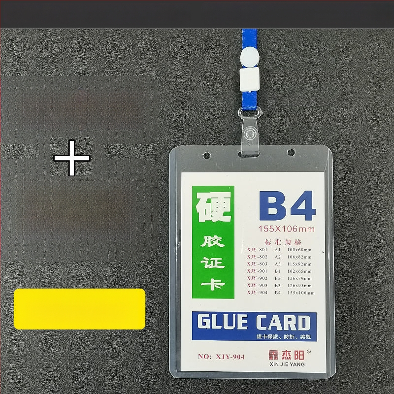 Carcasa pentru card cu șnur pentru expoziții – Cod de test pentru acid nucleic, abonament de intrare, badge de student – plastic, stil simplu