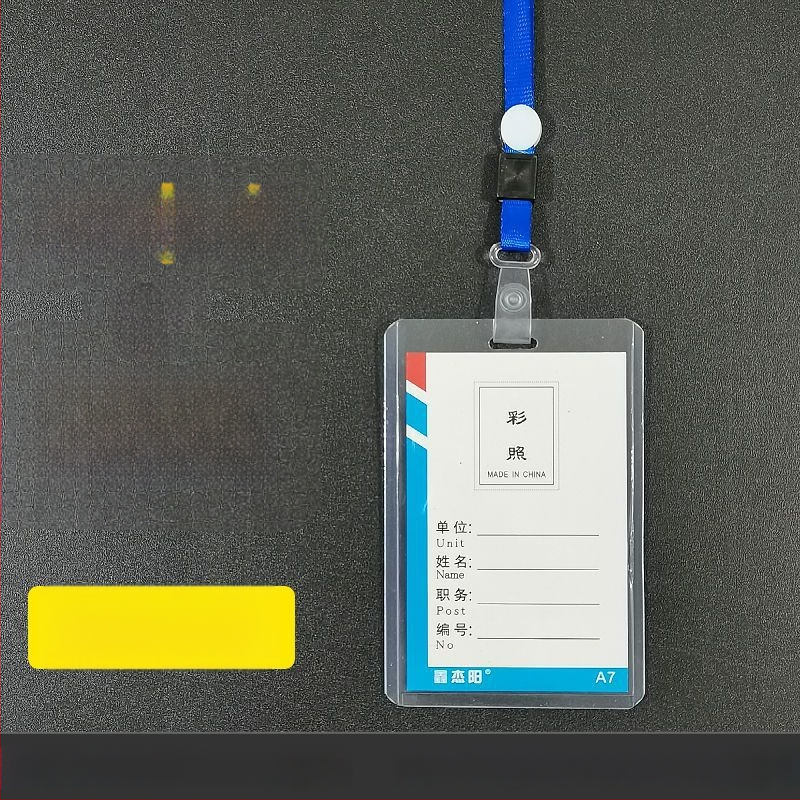 Carcasa pentru card cu șnur pentru expoziții – Cod de test pentru acid nucleic, abonament de intrare, badge de student – plastic, stil simplu