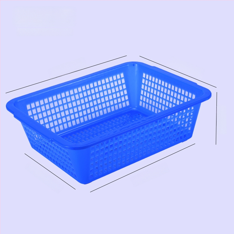 Tárolókosár, vastagított műanyag, téglalap alakú lefolyónyílásokkal (Modell: P8011, Anyag: Műanyag, Stílus: Modern egyszerűség)