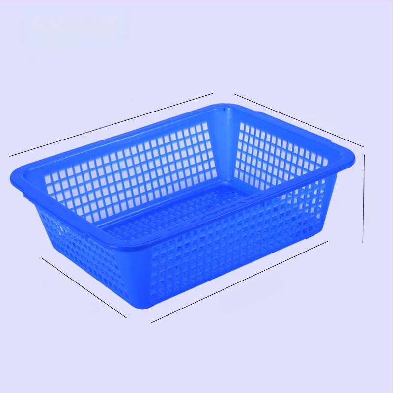 Tárolókosár, vastagított műanyag, téglalap alakú lefolyónyílásokkal (Modell: P8011, Anyag: Műanyag, Stílus: Modern egyszerűség)