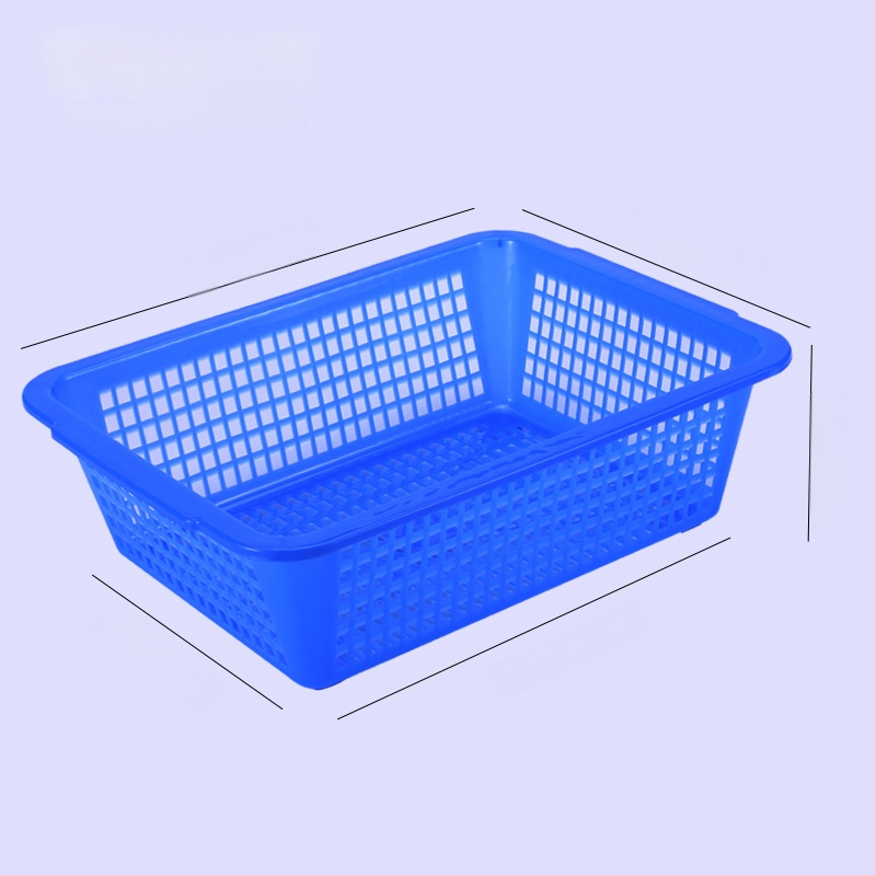 Tárolókosár, vastagított műanyag, téglalap alakú lefolyónyílásokkal (Modell: P8011, Anyag: Műanyag, Stílus: Modern egyszerűség)